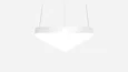 Светильник светодиодный треугольник с закругленными углами SILED TRINITY 1400х1250х100 (115 Вт, 5000K, Белый, Подвесной)