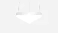 Светильник светодиодный треугольник с закругленными углами SILED TRINITY 1800х1600х100 (192 Вт, 5000K, Белый, Подвесной)