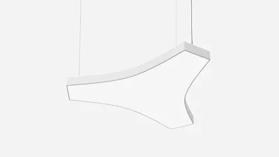 Светильник светодиодный многогранник SILED UNITY 520х1500х100 (24 Вт, 3000K, Белый, Подвесной)