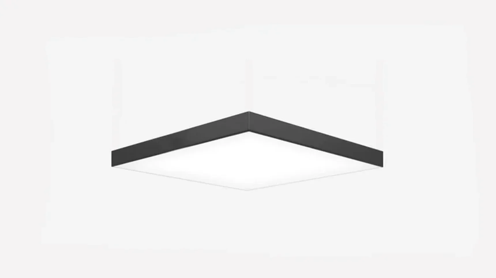 Светильник светодиодный квадрат SILED CUADRA 400х400х100 (25 Вт, 3000K, Черный, Накладной)