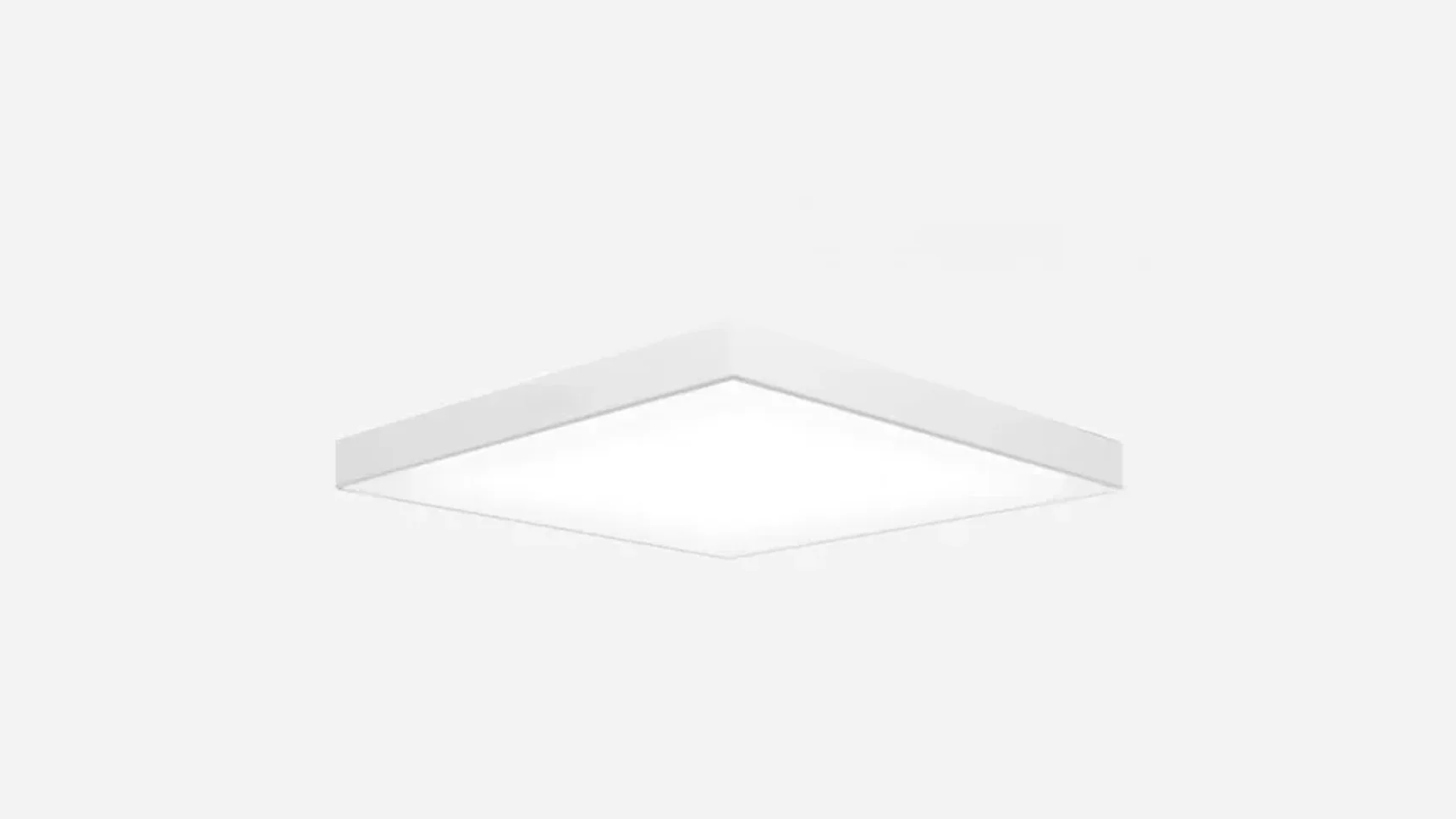 Светильник светодиодный квадрат SILED CUADRA 600х600х100 (49 Вт, 3000K, Белый, Накладной)