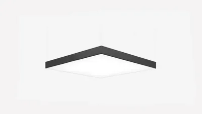 Светильник светодиодный квадрат SILED CUADRA 1800х1800х100 (352 Вт, 3000K, Черный, Накладной)