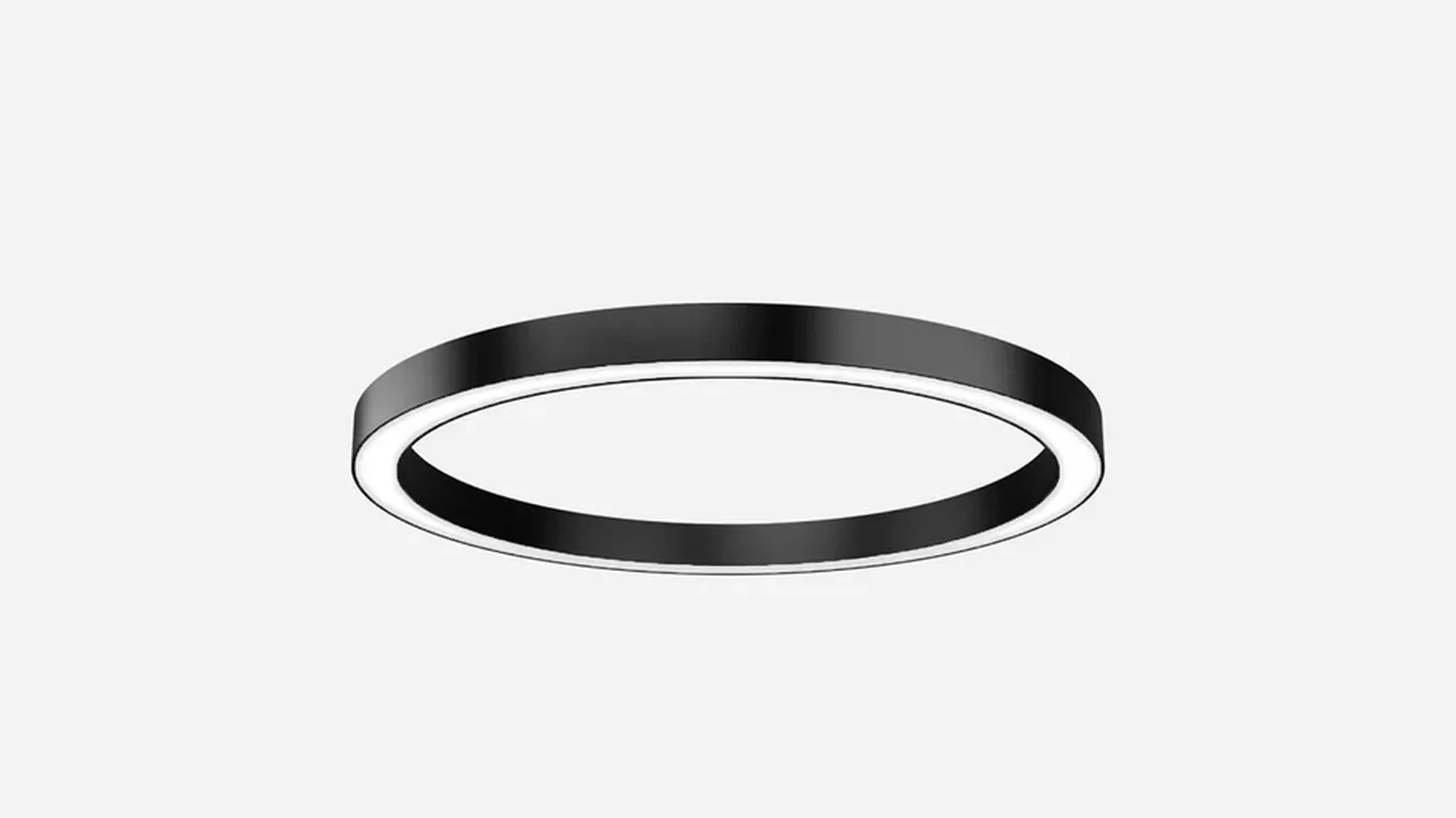 Светильник светодиодный кольцо SILED NIMBUS D1600х100х60 (119 Вт, 5000K, Черный, Накладной)