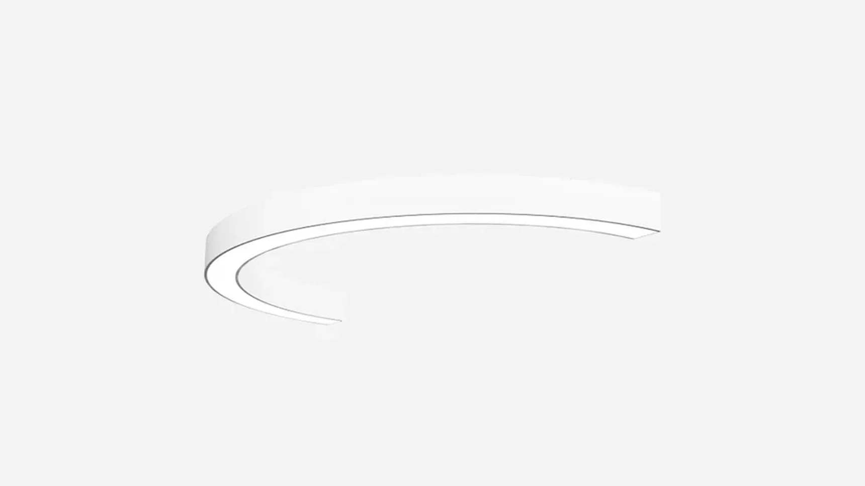 Светильник светодиодный полукольцо SILED NIMBUS-HALF 700х350х100х60 (24 Вт, 4000K, Белый, Накладной)