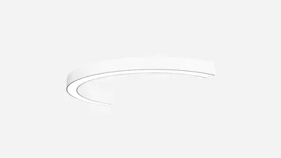 Светильник светодиодный полукольцо SILED NIMBUS-HALF 1800х900х100х60 (66 Вт, 5000K, Белый, Накладной)