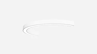 Светильник светодиодный полукольцо SILED NIMBUS-HALF 1990х995х100х60 (76 Вт, 5000K, Белый, Накладной)