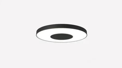 Светильник светодиодный круг SILED HALO D800х100 (73 Вт, 3000K, Черный, Накладной)