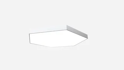 Светильник светодиодный шестиугольник SILED Hexago 1200х1040х100 (102 Вт, 4000K, Белый, Накладной)