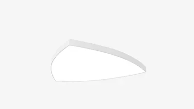 Светильник светодиодный круглый треугольник SILED MOSO 600х600х100 (38 Вт, 5000K, Белый, Накладной)