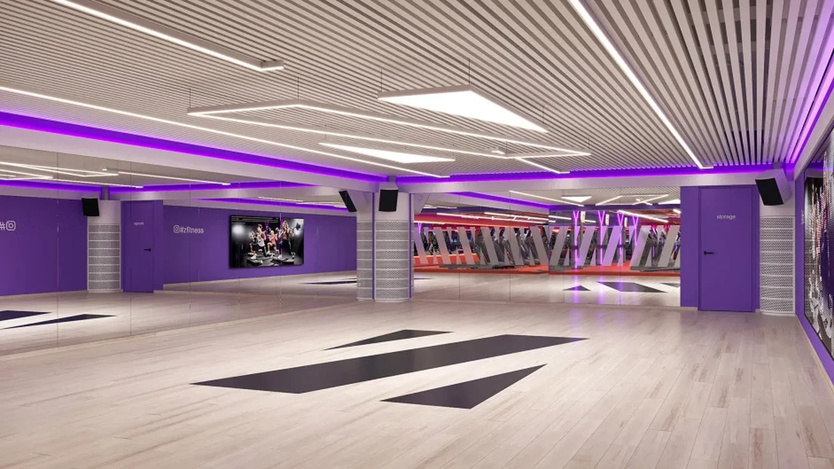 Светильник светодиодный треугольник SILED TRIGON 1200х1040х100 (67 Вт, 3000K, Черный, Накладной)