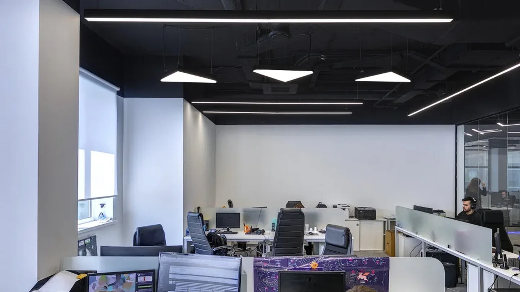 Светильник светодиодный треугольник SILED TRIGON 1200х1040х100 (67 Вт, 5000K, Белый, Накладной)