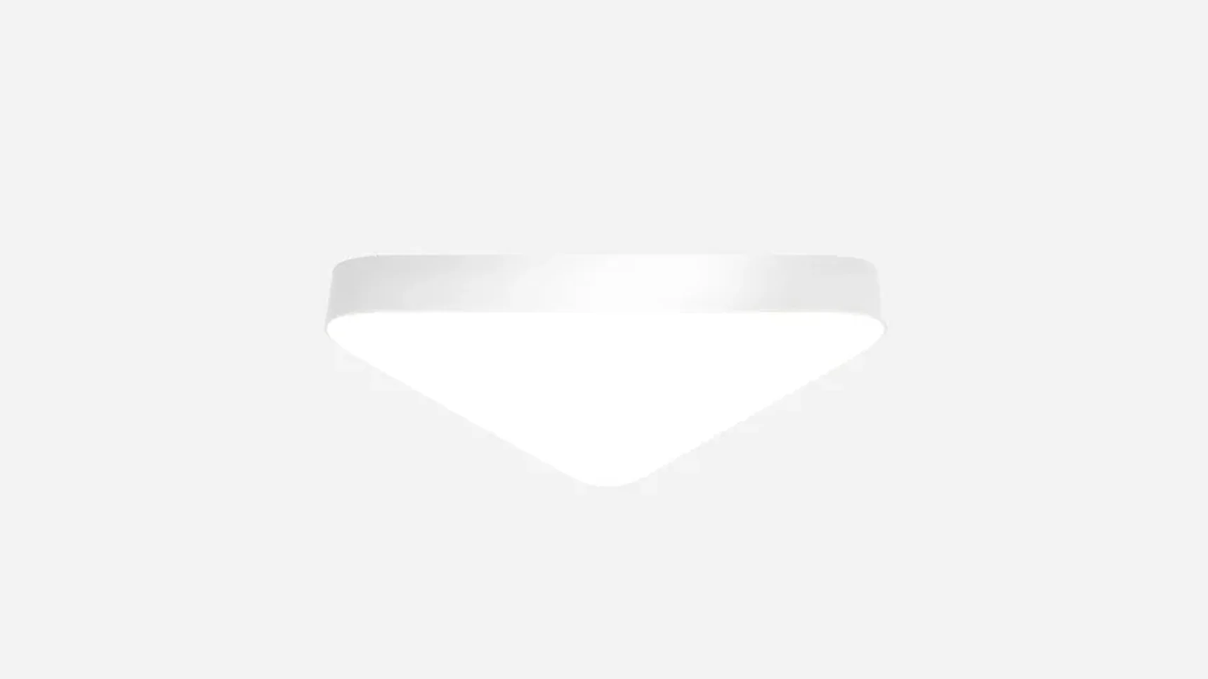 Светильник светодиодный треугольник с закругленными углами SILED TRINITY 500х445х100 (19 Вт, 3000K, Белый, Накладной)
