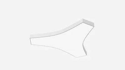 Светильник светодиодный многогранник SILED UNITY 690х800х100 (41 Вт, 5000K, Белый, Накладной)