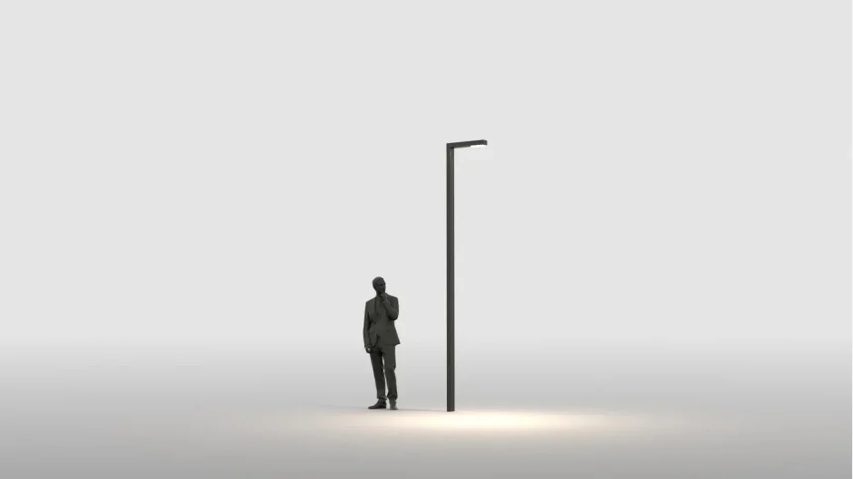 Светодиодный ландшафтный светильник SILED CELID 1.1 3500x560x100 (35 Вт, 4000К, RAL 7022), 30 °