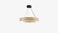 Светильник светодиодный кольцо SILED NIMBUS WOOD с потолочной базой D600х100х60 (33 Вт, 4000K, WOOD, Подвесной)