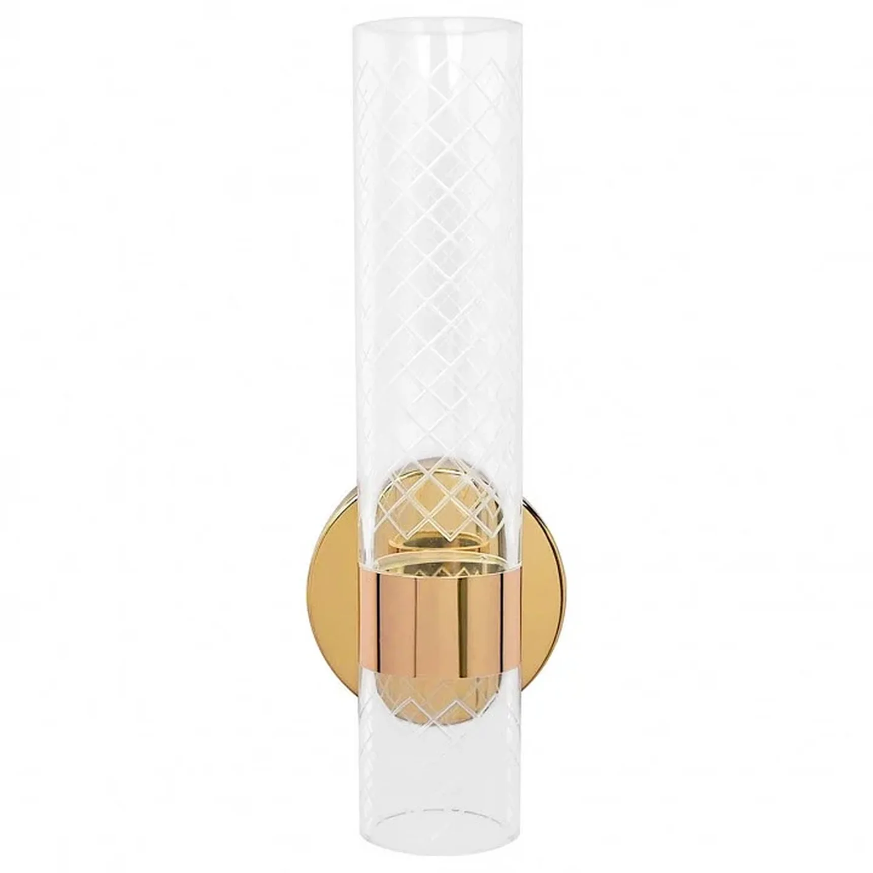 737652 Бра ACRILE 8W LED 520LM G ЗОЛОТО/Прозрачный 2700/4200/6400K