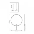 738567 Бра UNDINE 19W LED 900LM ЧЕРНЫЙ 3000K