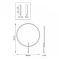 738587 Бра UNDINE 28W LED 1300LM ЧЕРНЫЙ 3000K