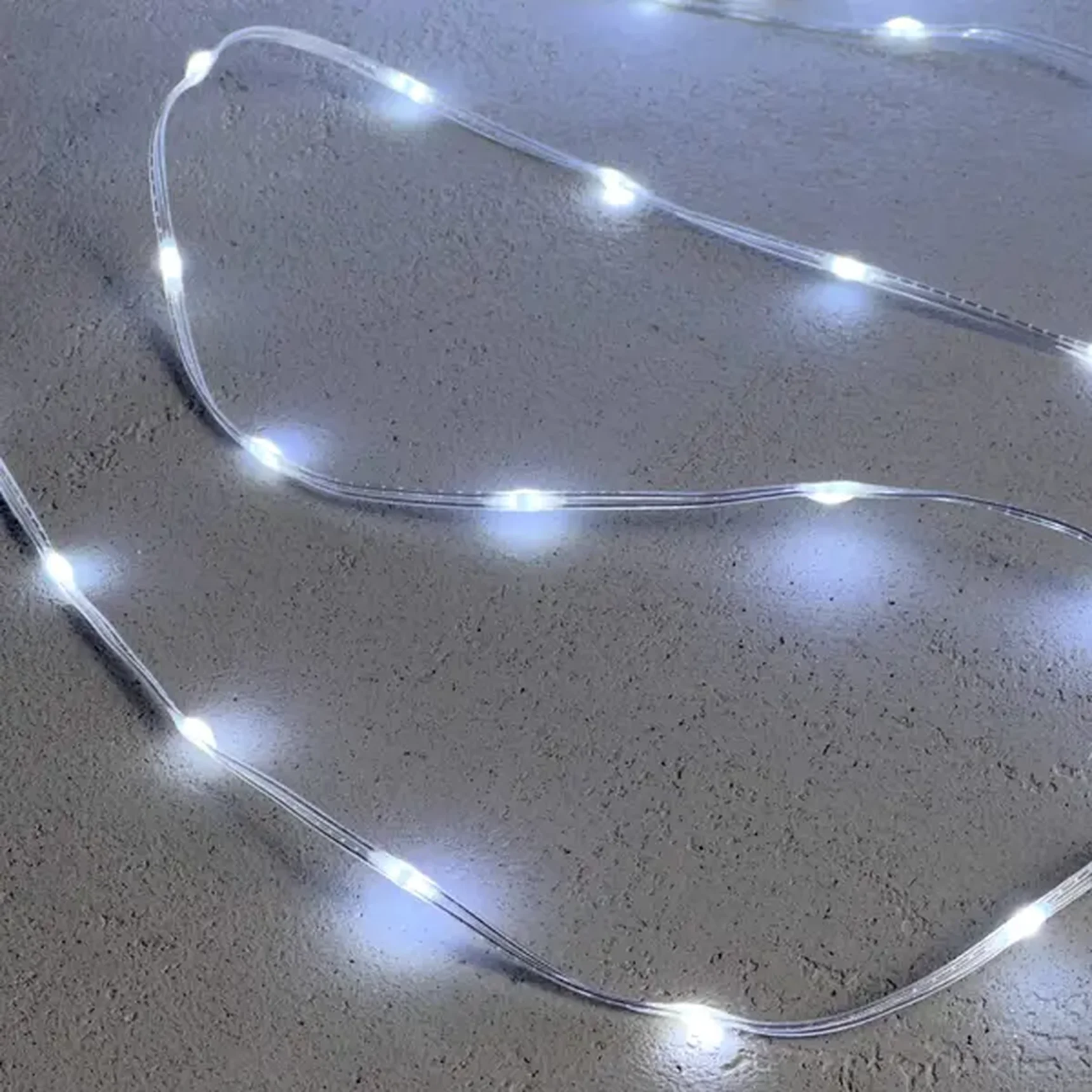 Гирлянда Роса Про 20м Белая 24В, 400 LED, Провод Прозрачный ПВХ, IP65