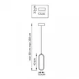 749006 Люстра SATURNO LED 9W 720LM БЕЛЫЙ 3000K