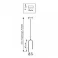 749016 Люстра SATURNO LED 8W 640LM БЕЛЫЙ 3000K