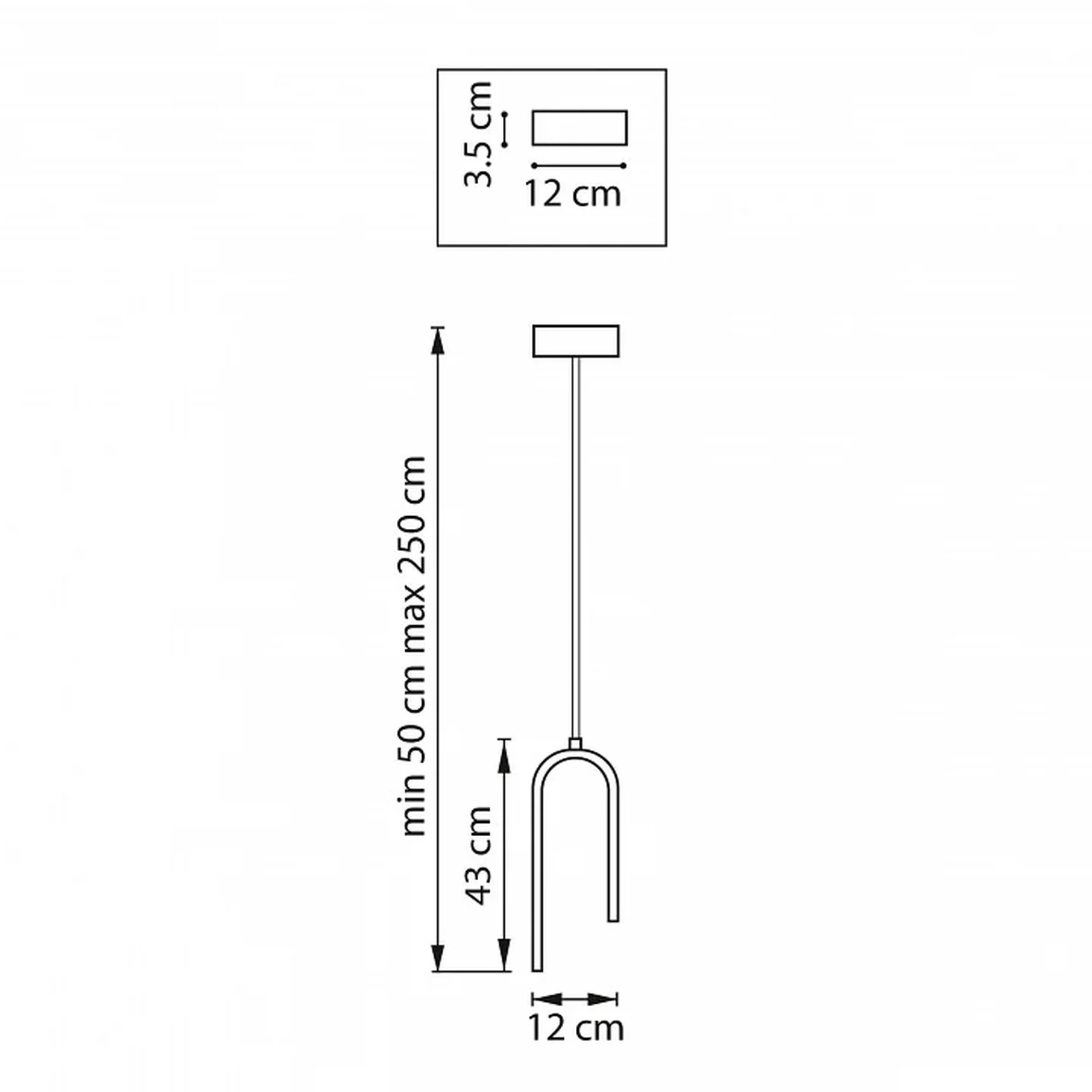749017 Люстра SATURNO LED 8W 640LM ЧЕРНЫЙ 3000K