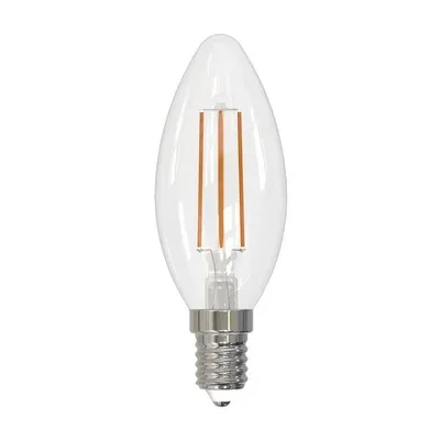 Лампа светодиодная филаментная Volpe E14 5W 4000K прозрачная LED-C35-5W/4000K/E14/CL/SLF UL-00008325