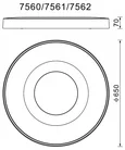 Накладной светильник Coin 7562