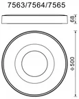 Накладной светильник Coin 7563