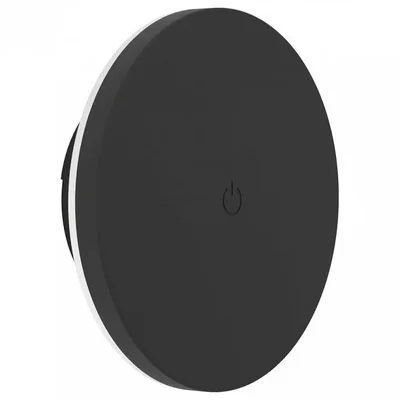 75874 Аккумуляторный настенный светильник сенсорн., димм. VALGIANO, ?150, 5W(LED), IP44, 3000K, 4000K, 6500K, 300lm, пластик, черный