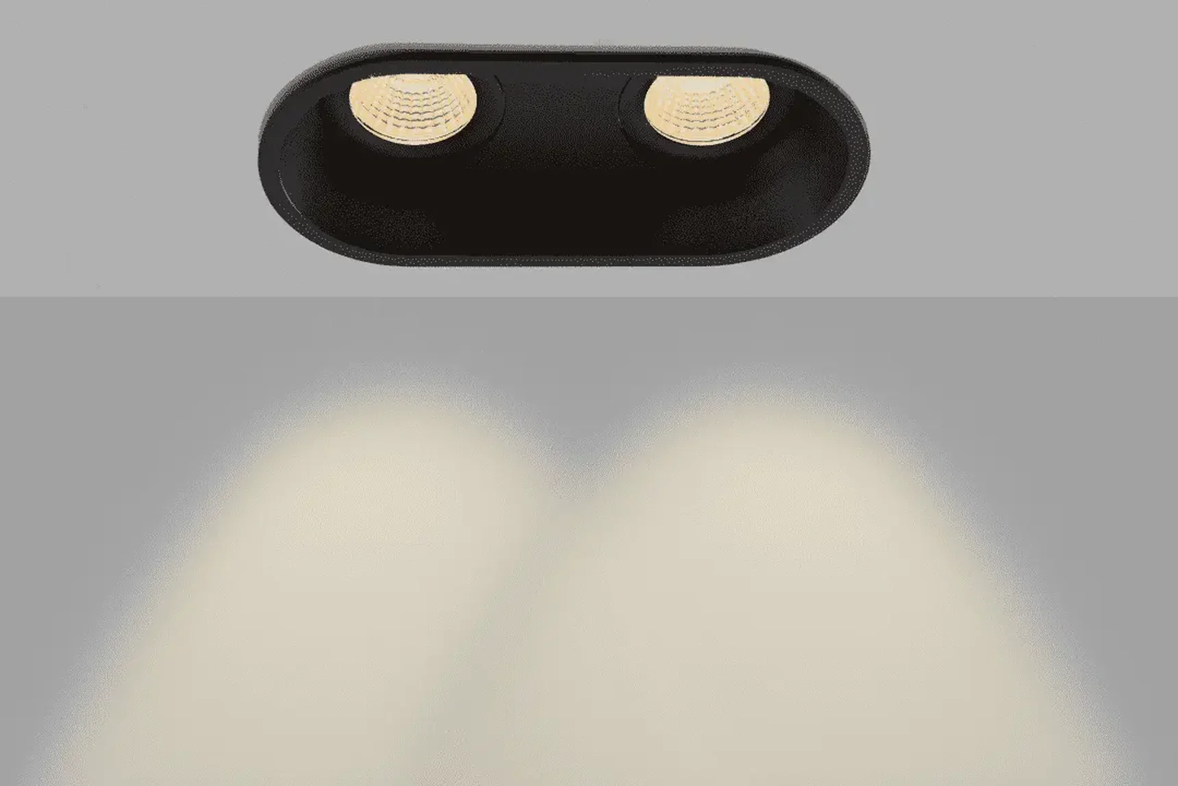 Корпус светильника потолочный встраиваемый наклонный, Черный, IP20, COMBO-50-BL