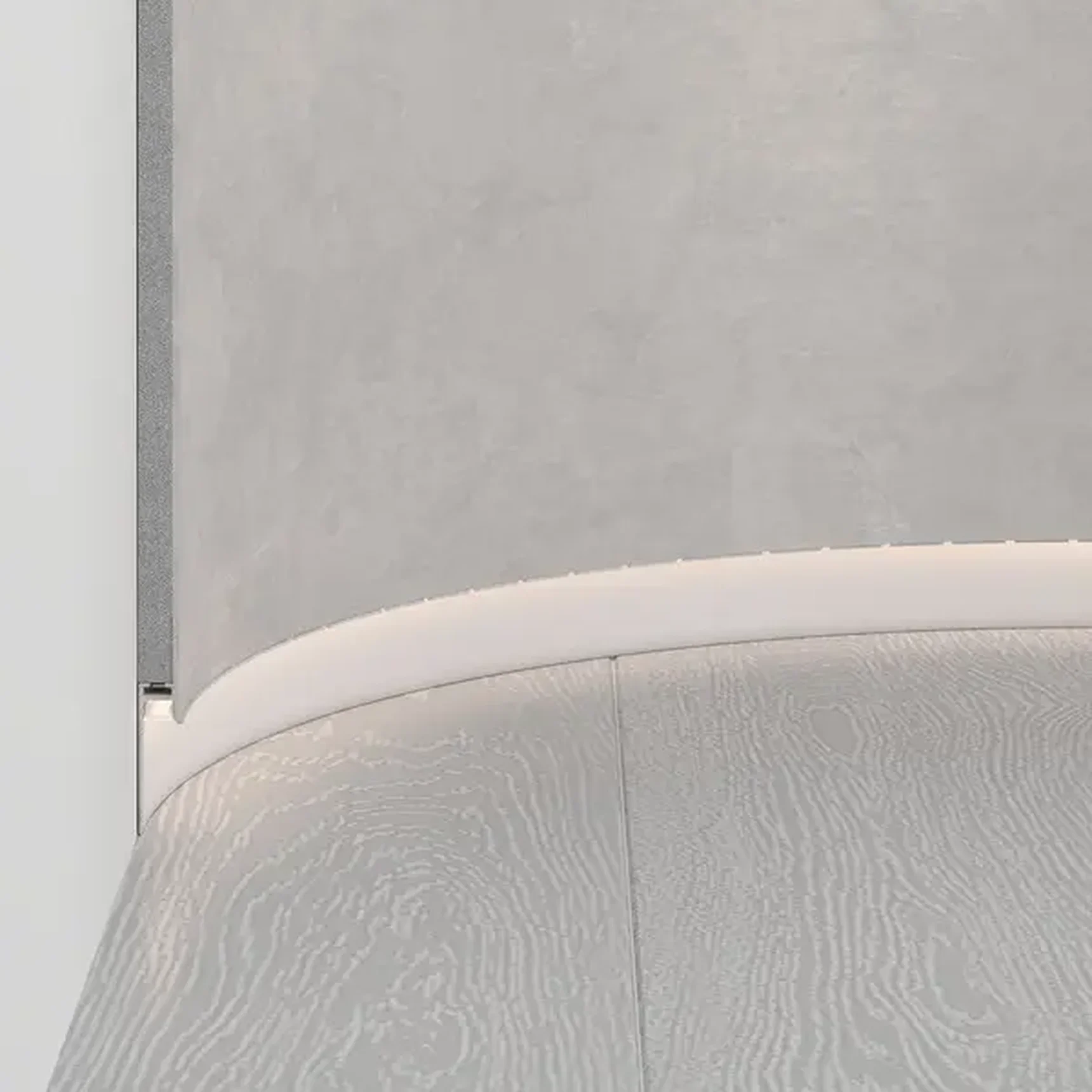 Профиль PLINTUS-FANTOM-BENT-H35-SIDE-2000 WHITE (Arlight, Алюминий), 043675