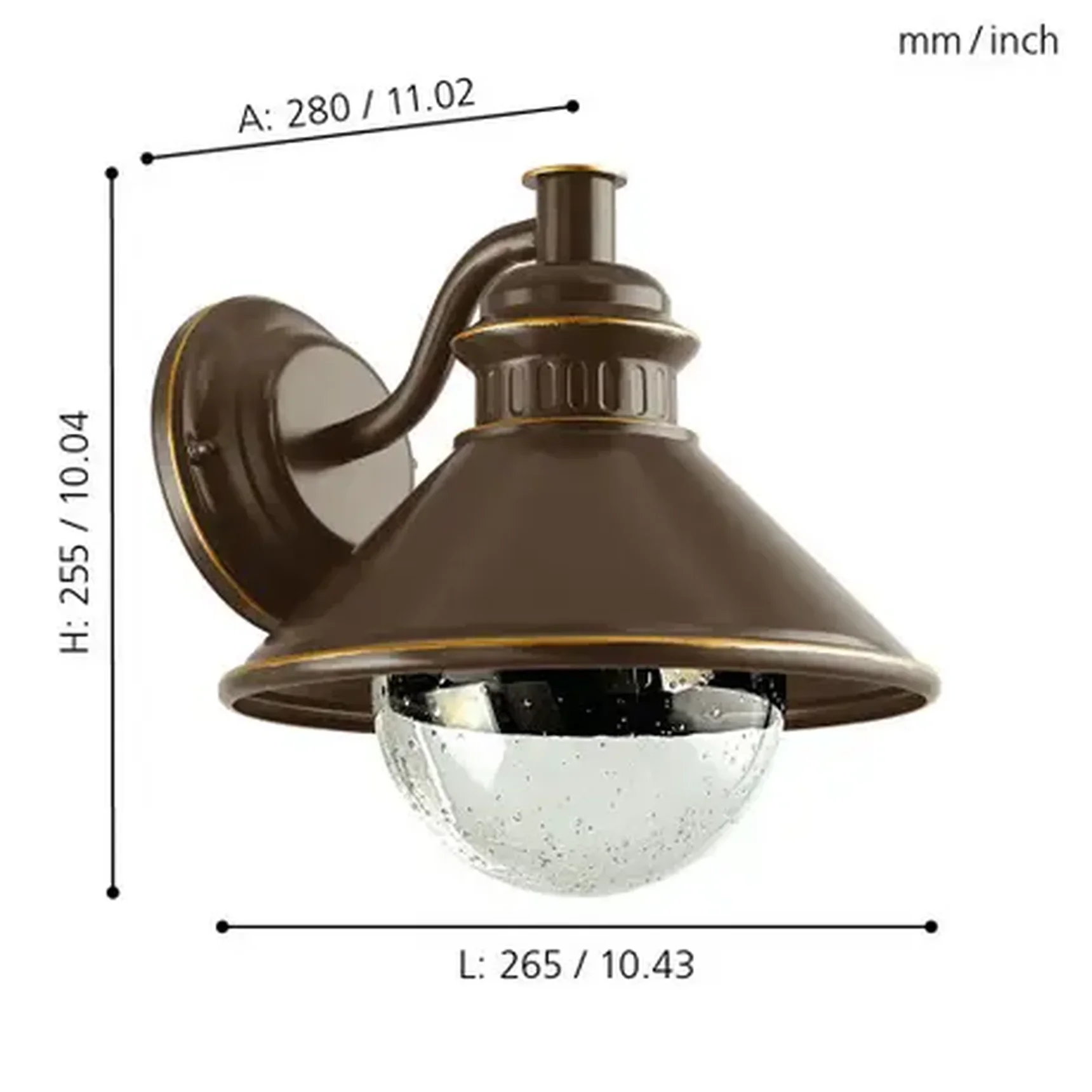 Уличный настенный светильник Eglo Albacete 96262