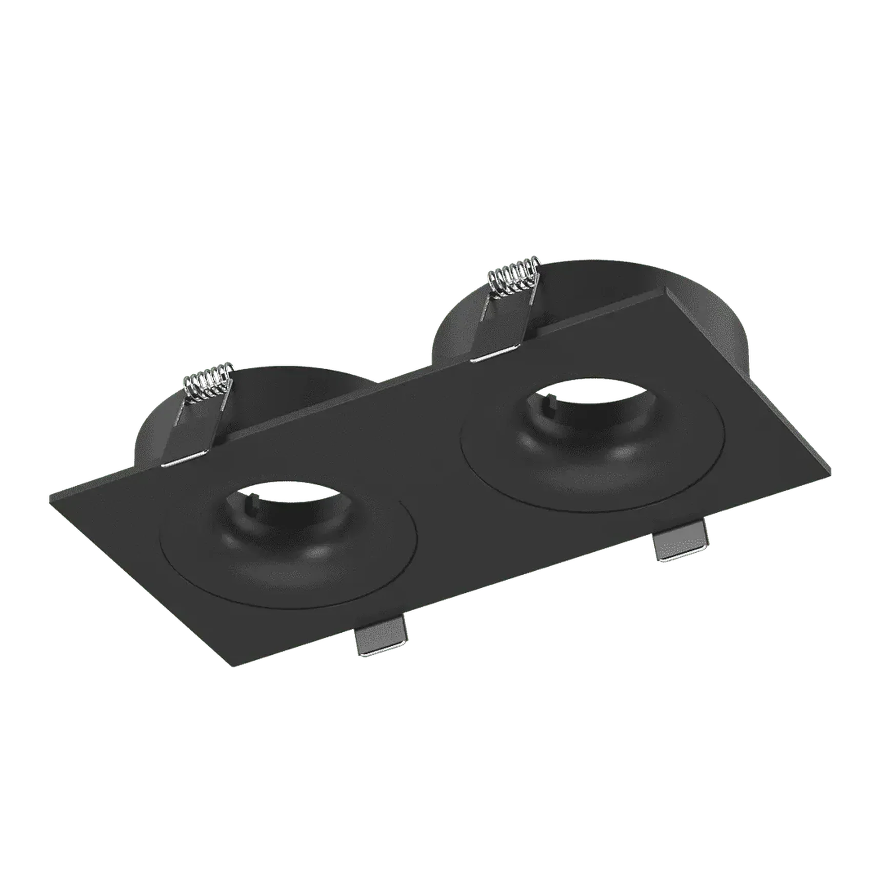 Корпус светильника потолочный встраиваемый наклонно-поворотный, COMBO-2S2-BL, Черный, IP20, COMBO-2S2-BL