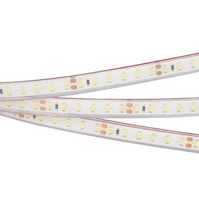 Лента RTW 2-5000PGS 24V White 2x (3528, 600 LED, LUX) (Arlight, 9.6 Вт/м, IP67)
