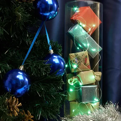 Светодиодная гирлянда Feron CL570 линейная Роса, зеленый, 2м + 0.5м,