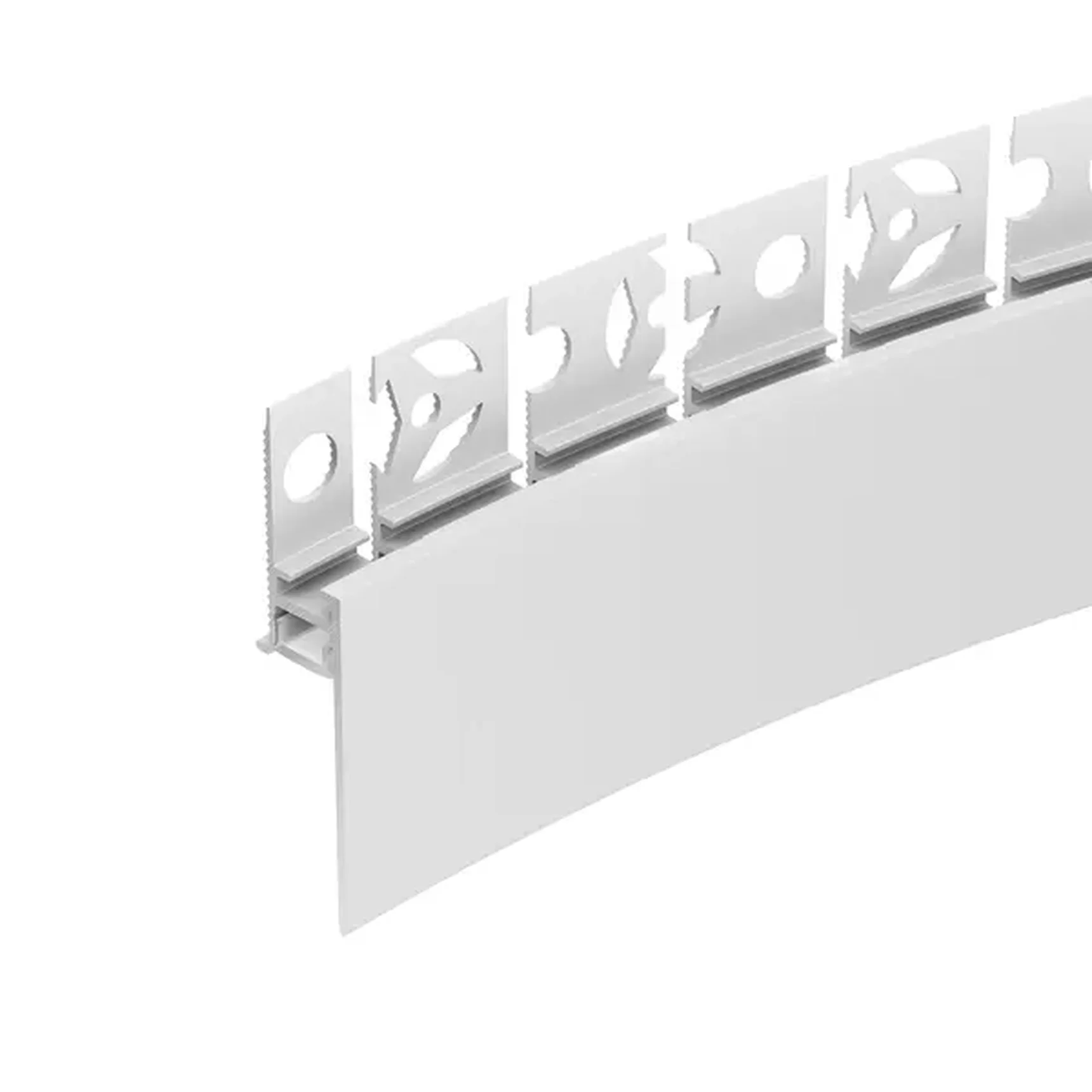 Профиль PLINTUS-FANTOM-BENT-H35-SIDE-2000 WHITE (Arlight, Алюминий), 043675