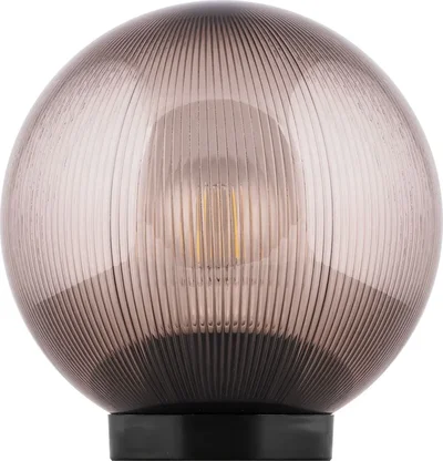 Светильник садово-парковый Feron ПМАА 230 V E27 d=200мм призма дымчатый, НТУ 02-60-205 (на столб)