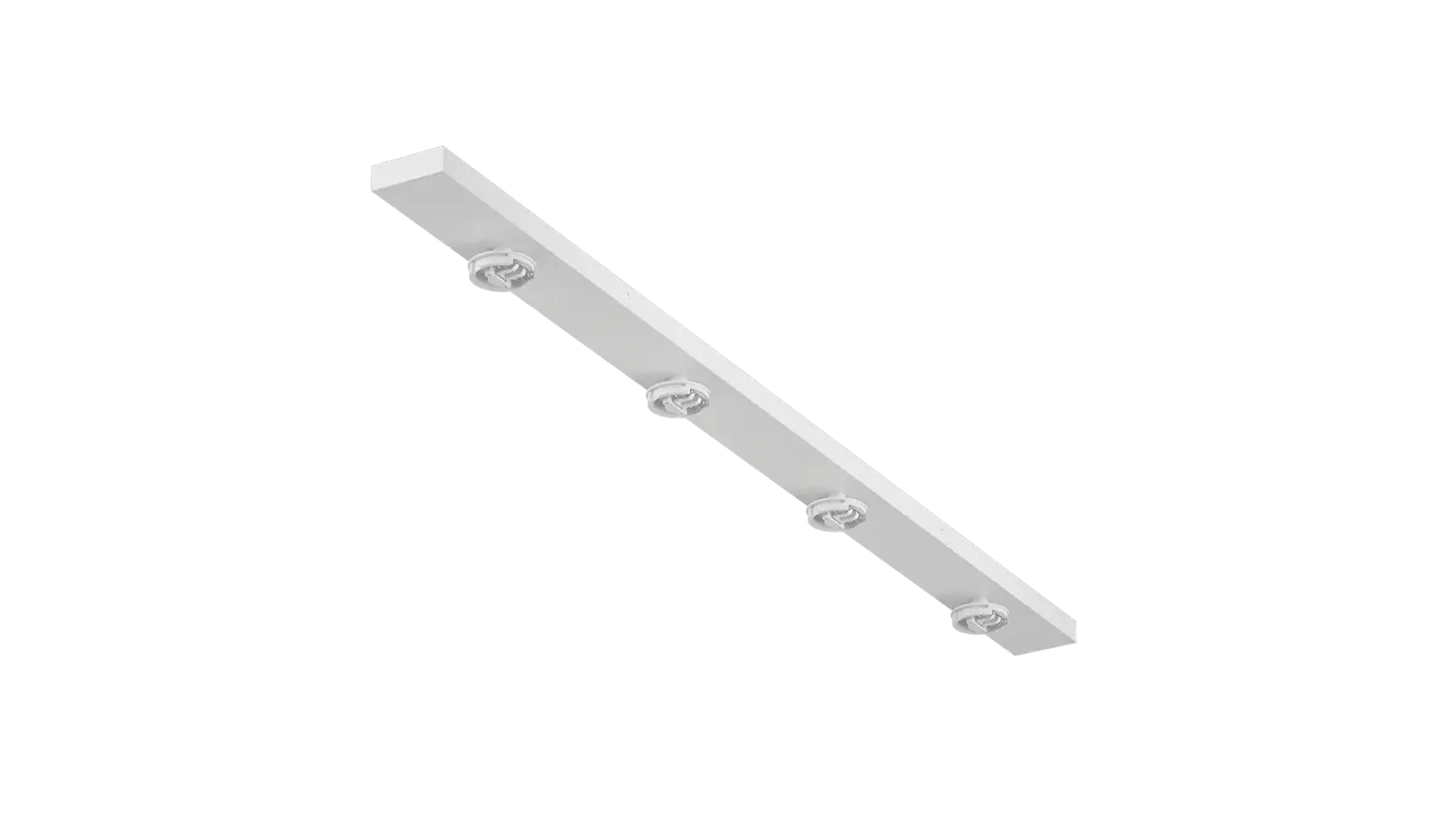 Крепление сменное М14 для светильников MINI VILLY, поворотное накладное четверное, цвет Белый, MINI-VL-M14-WH