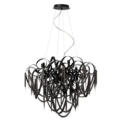 5067/12 HALL ODL24 517 черный/металл/металл Люстра G9 12*40W CHAINY