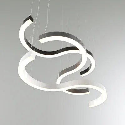 Светильник S-образный RVE-LBX-SYMBOL-S-800, 28 Ватт, 4000К, 800x440x100 мм