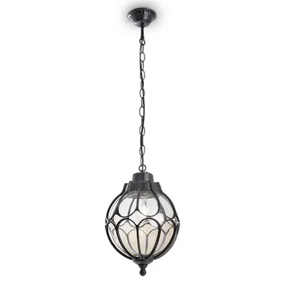 Светильник садово-парковый, 60W 230V E27 черный, IP44, PL3805 (на цепочке 500мм)