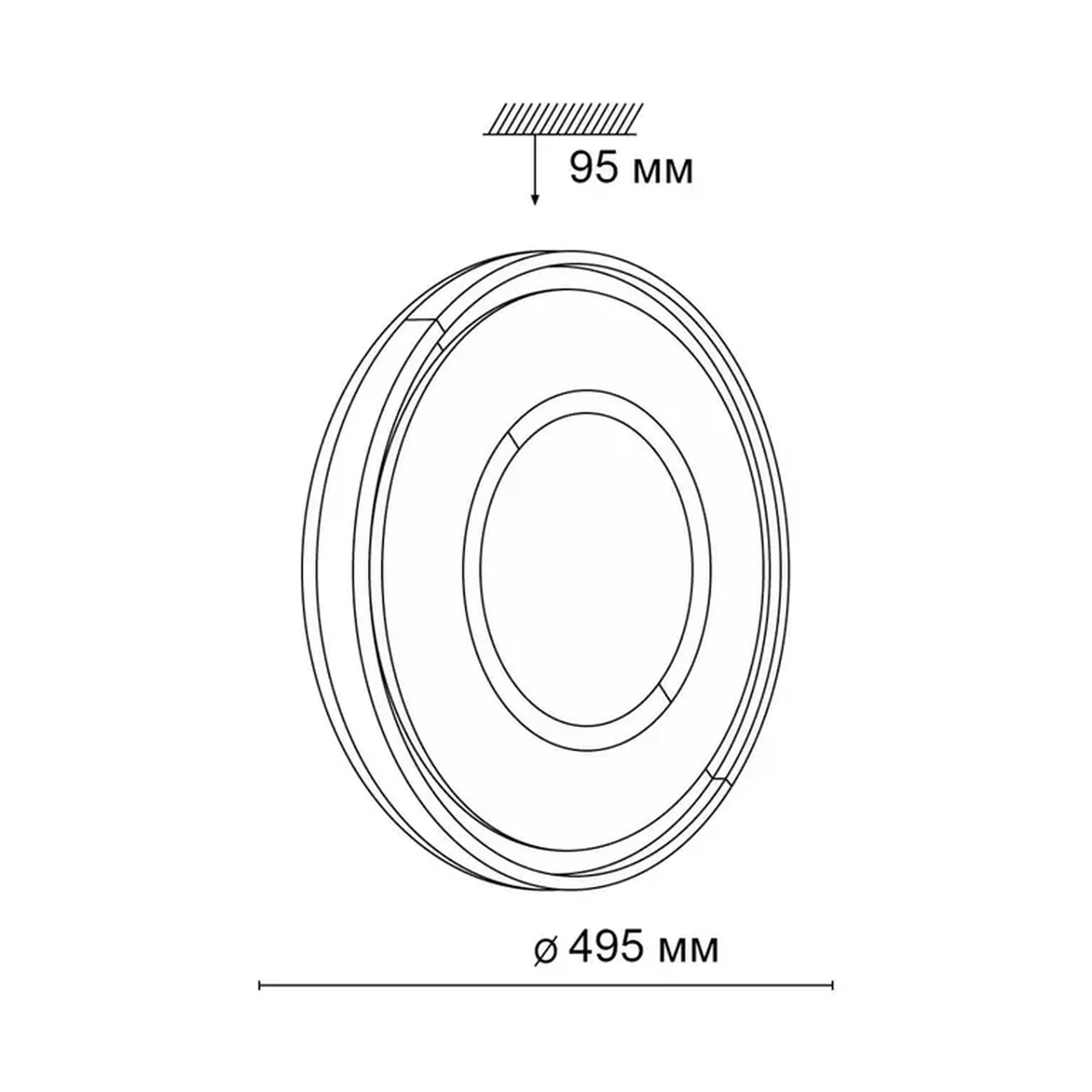 Настенно-потолочный светодиодный светильник Sonex Stoki 3046/EL