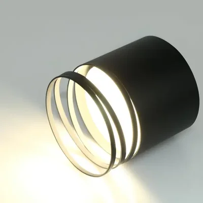 Спот GWL-GX53-M-IP20 Черный Спираль