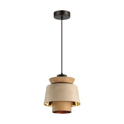 4992/1 PENDANT ODL23 521 св. коричневый/золотой/металл/экокожа Подвес E27 60W KRESSA