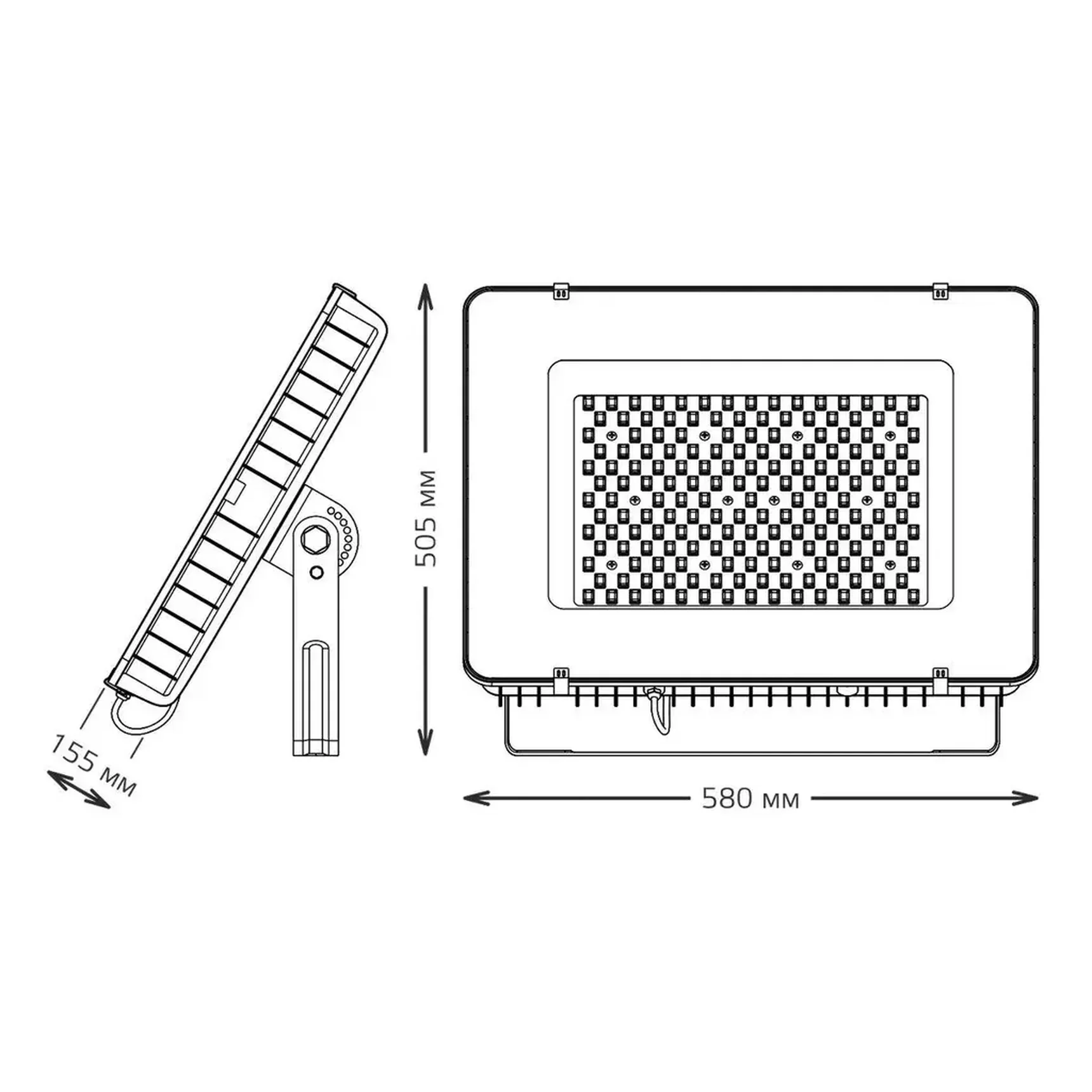 Прожектор светодиодный Gauss Qplus 400W 6500К 690511400