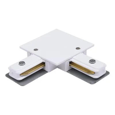 L коннектор для однофазных встраиваемых трековыx систем, Белый,KXZ-RC-WH-L