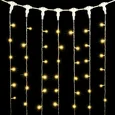 Гирлянда Занавес 2 x 2 м Тепло-Белый 220В, 400 LED, Провод Прозрачный ПВХ, IP54