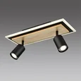 8025/19WL LEDIO LN24 черный/дерево, металл/МДФ Настенный светильник LED GU10 2*10W + LED 19W 220V PINE