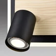 8025/19WL LEDIO LN24 черный/дерево, металл/МДФ Настенный светильник LED GU10 2*10W + LED 19W 220V PINE